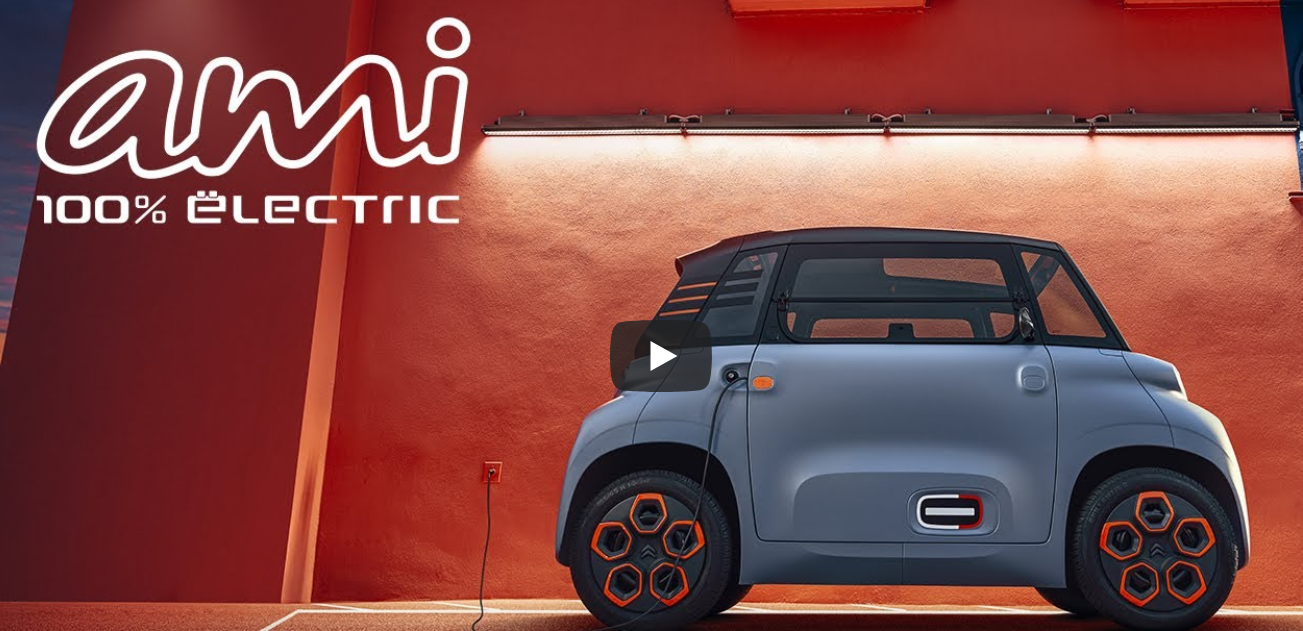 Citroen Ami, an enclosed golf cart for city surfing - Missing Remote