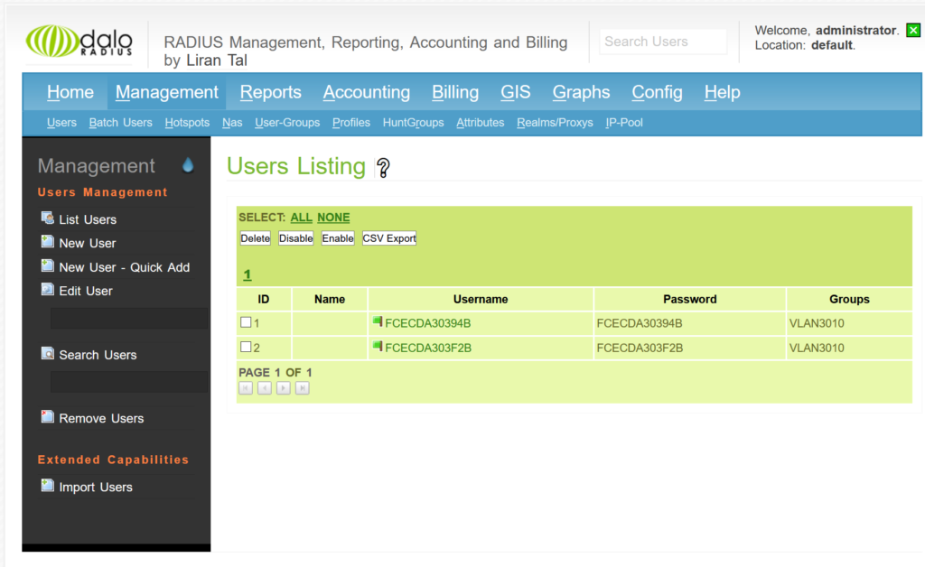 setup-freeradius-mysql-daloradius-for-dynamic-vlan-assignment-on